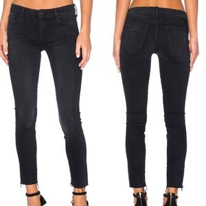 MOTHER The Looker Ankle Fray skinny jean in Blackbird Sz 24